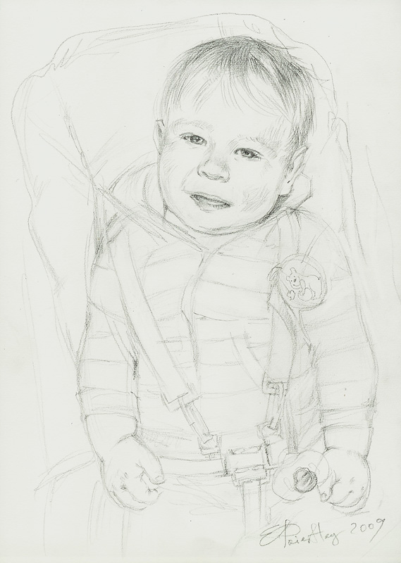 drawing of the baby boy