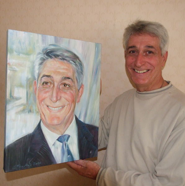 John Tomlin and his portrait