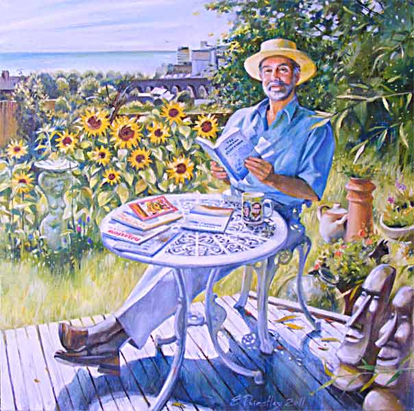 Nicholas Reed in his Garden