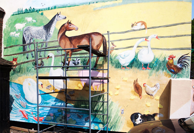 New Romney countryside mural