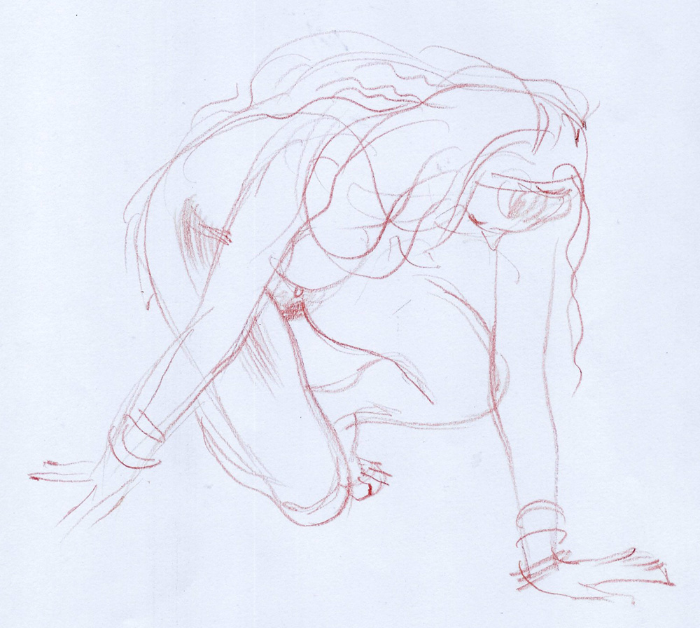  woman, sketch